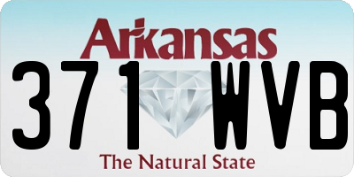 AR license plate 371WVB