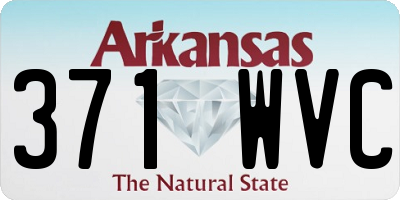 AR license plate 371WVC