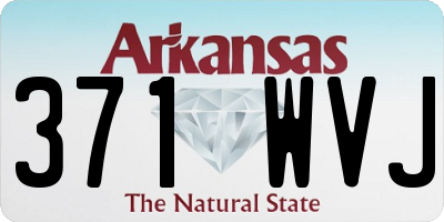 AR license plate 371WVJ