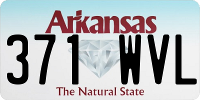 AR license plate 371WVL