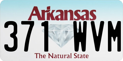 AR license plate 371WVM