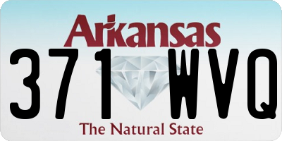 AR license plate 371WVQ