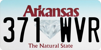 AR license plate 371WVR