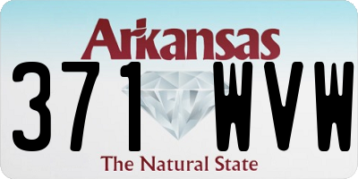 AR license plate 371WVW