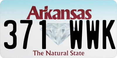 AR license plate 371WWK