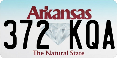 AR license plate 372KQA