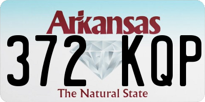 AR license plate 372KQP