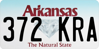 AR license plate 372KRA