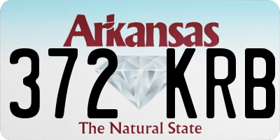 AR license plate 372KRB