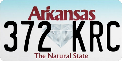 AR license plate 372KRC