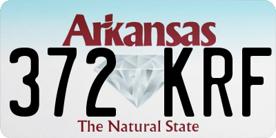 AR license plate 372KRF