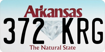 AR license plate 372KRG