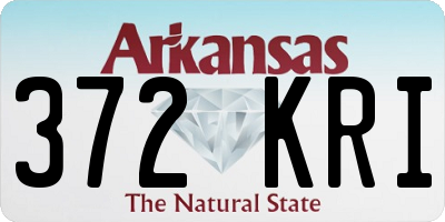 AR license plate 372KRI