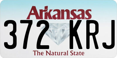 AR license plate 372KRJ