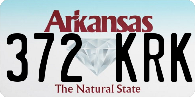 AR license plate 372KRK