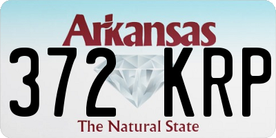 AR license plate 372KRP