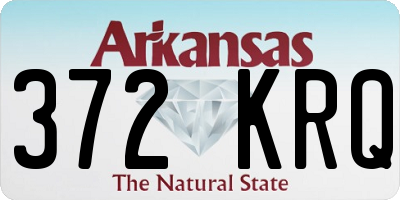AR license plate 372KRQ