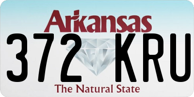AR license plate 372KRU