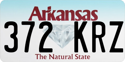 AR license plate 372KRZ