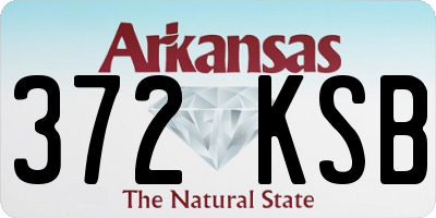 AR license plate 372KSB