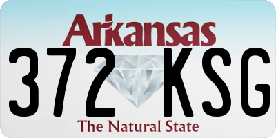 AR license plate 372KSG