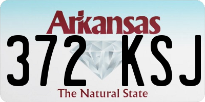 AR license plate 372KSJ