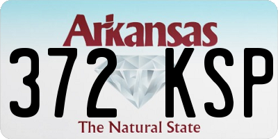 AR license plate 372KSP