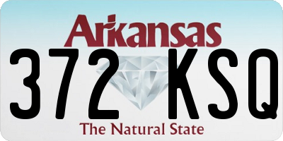 AR license plate 372KSQ