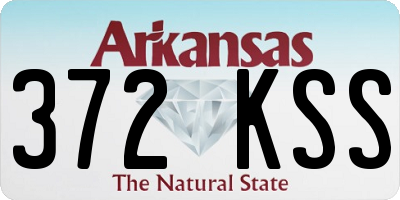 AR license plate 372KSS