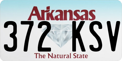 AR license plate 372KSV