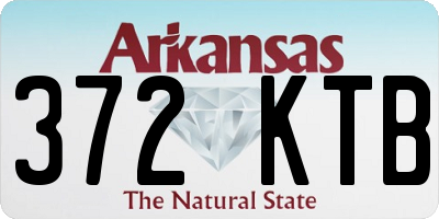 AR license plate 372KTB