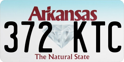 AR license plate 372KTC