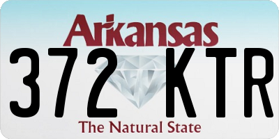 AR license plate 372KTR