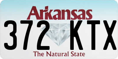 AR license plate 372KTX