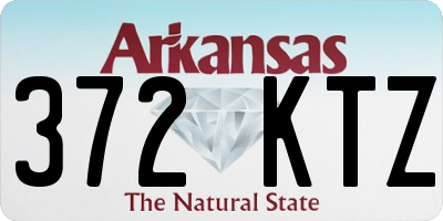 AR license plate 372KTZ