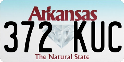 AR license plate 372KUC