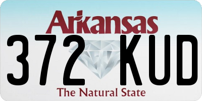 AR license plate 372KUD