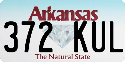 AR license plate 372KUL