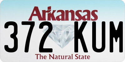 AR license plate 372KUM