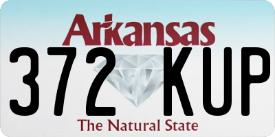 AR license plate 372KUP