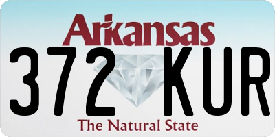 AR license plate 372KUR