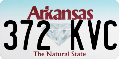 AR license plate 372KVC