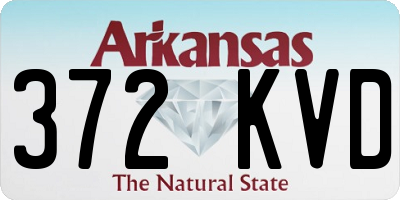AR license plate 372KVD