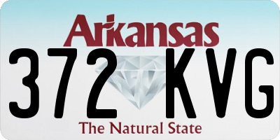 AR license plate 372KVG