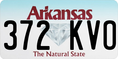 AR license plate 372KVO