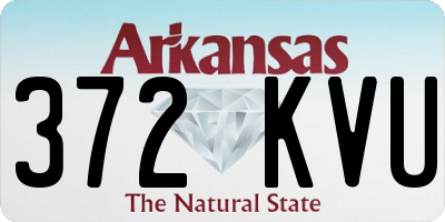 AR license plate 372KVU
