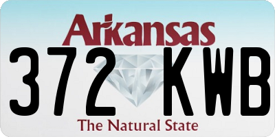 AR license plate 372KWB