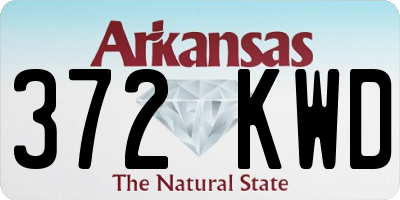 AR license plate 372KWD