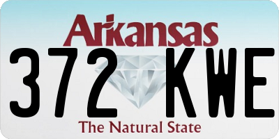 AR license plate 372KWE