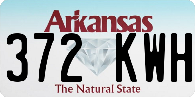 AR license plate 372KWH